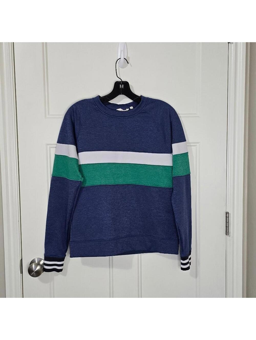 Cotopaxi Blue and Green Striped Sweatshirt - Picture 2 of 8